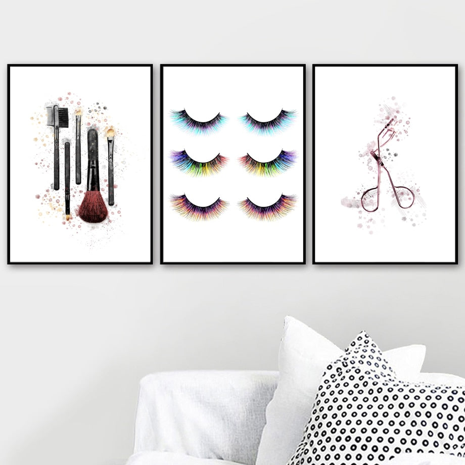 Watercolor Vogue Makeup Eyelash Salon