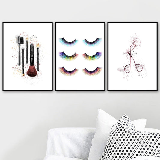 Watercolor Vogue Makeup Eyelash Salon