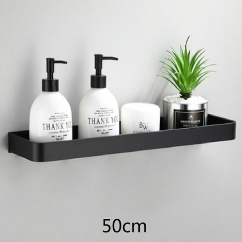 Bathroom Shelf No Drill Organizer Shower Storage Rack Black Corner