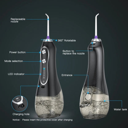 Electric Dental Flusher Portable Home Intelligent Dental Cleaner Oral
