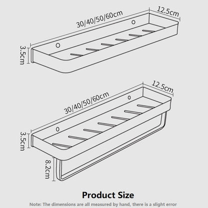 Bathroom Shelf No Drill Organizer Shower Storage Rack Black Corner