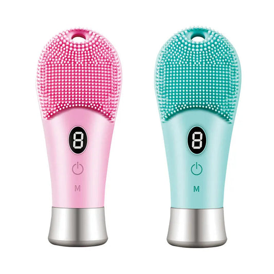 Electric Silicond Face Cleansing Brush Ultrasonic Facial Deep Pore