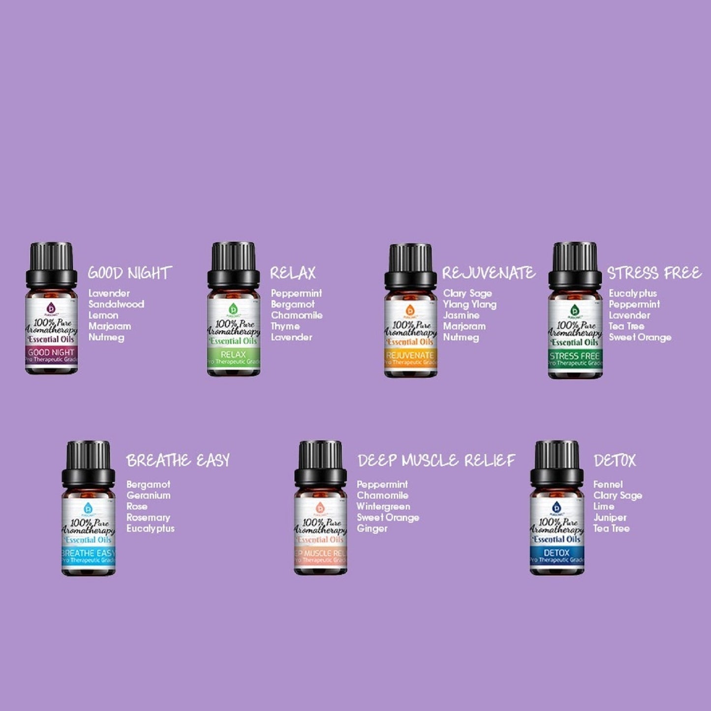 14 Pack of 100% Pure Essential Aromatherapy Oils